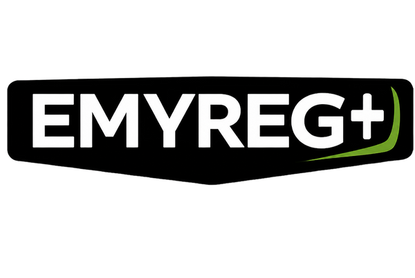 EMYREG logo white