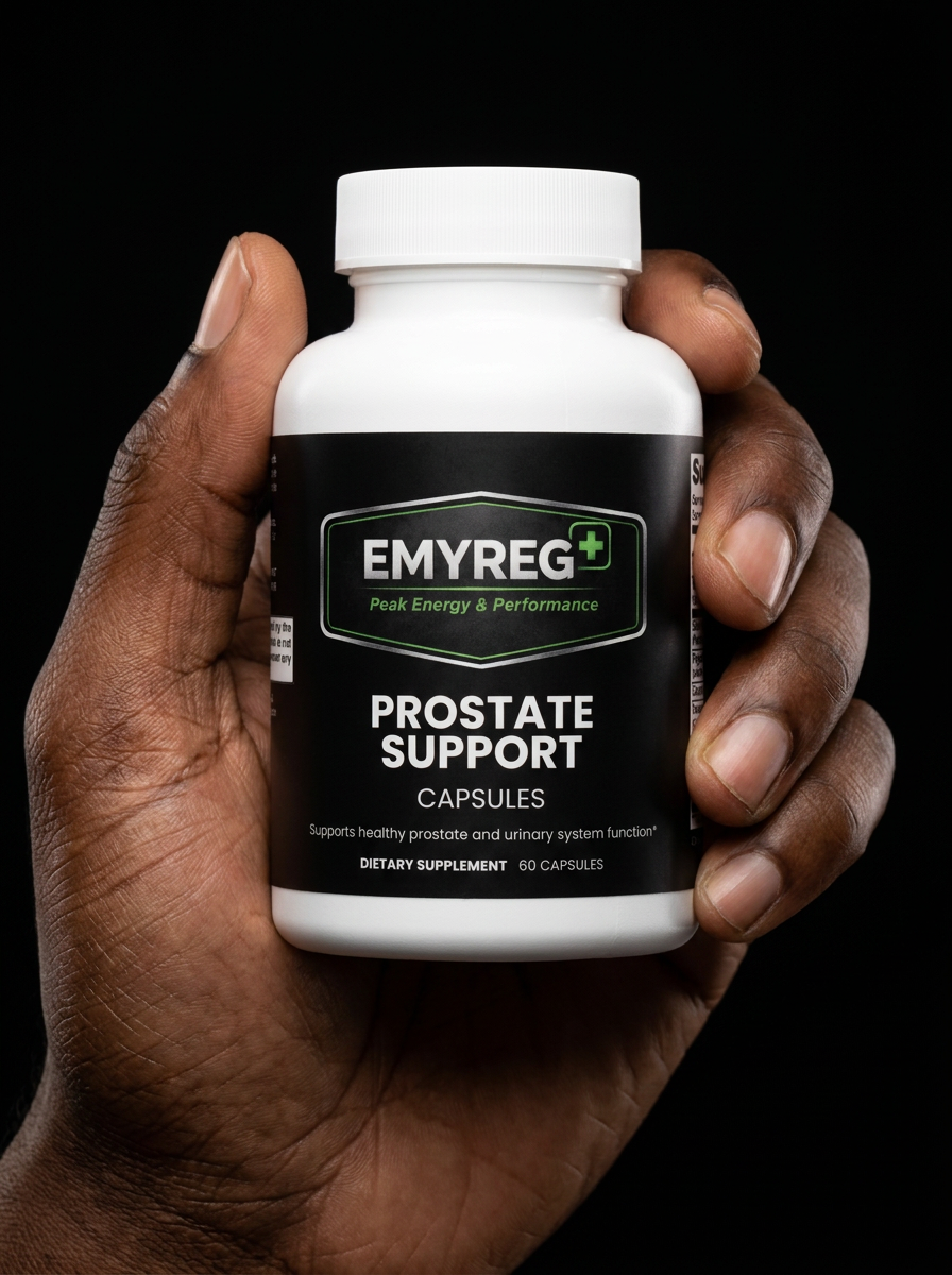 Prostate Support held in hand